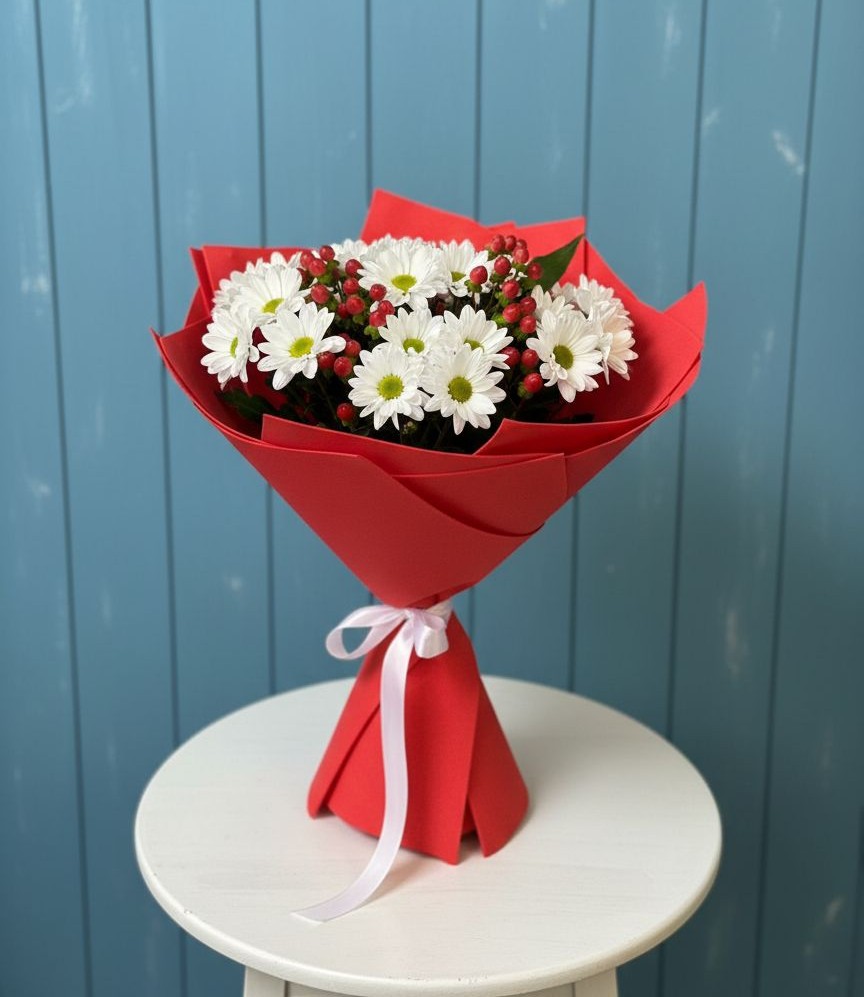 Букет цветов из: Хризантемы в Суоярви