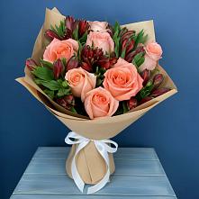 Букет цветов из:  Розы и Альстромерии #REPLACE_PRED# Суоярви