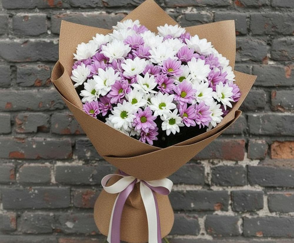 Букет цветов из: Хризантемы в Суоярви