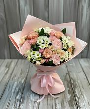 Букет цветов из:  Гвоздики, Розы и Хризантемы в Суоярви