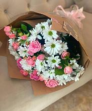 Букет цветов из:  Розы и Хризантемы #REPLACE_PRED# Суоярви