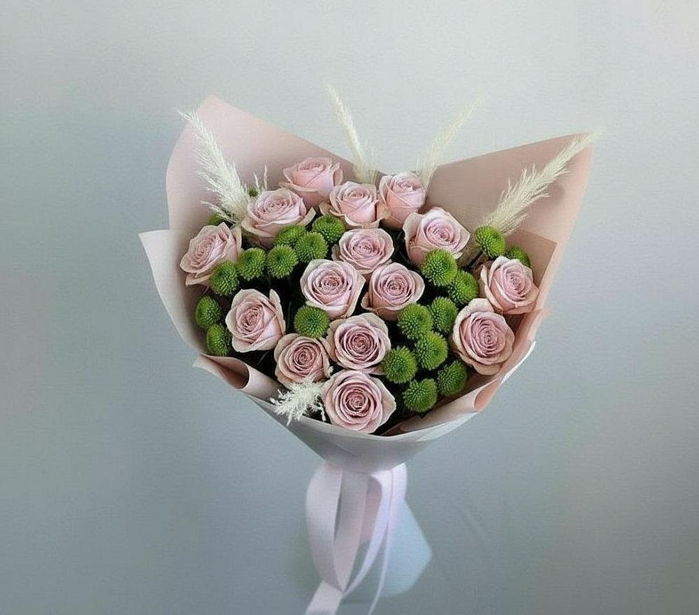 Букет цветов из: Розы и Хризантемы в Суоярви