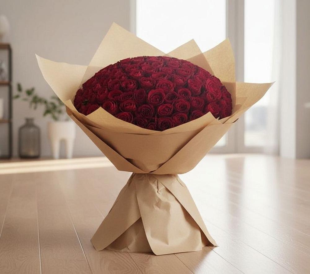 Букет 101 Красная роза в Суоярви