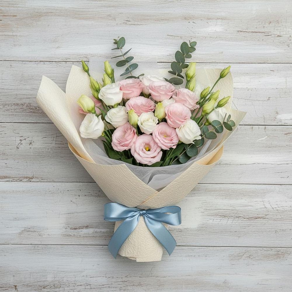 Букет цветов из: Лизиантусы в Суоярви